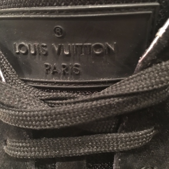 Louis Vuitton Black Suede-trimmed Mesh Initiales - Picture 4 of 9